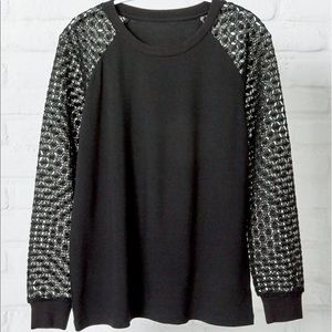 Stella & Dot Amie Lace Shirt